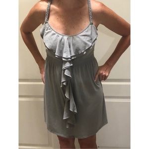 JFW Just For Wraps knit dress with ruffles